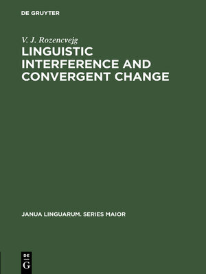 cover image of Linguistic Interference and Convergent Change
